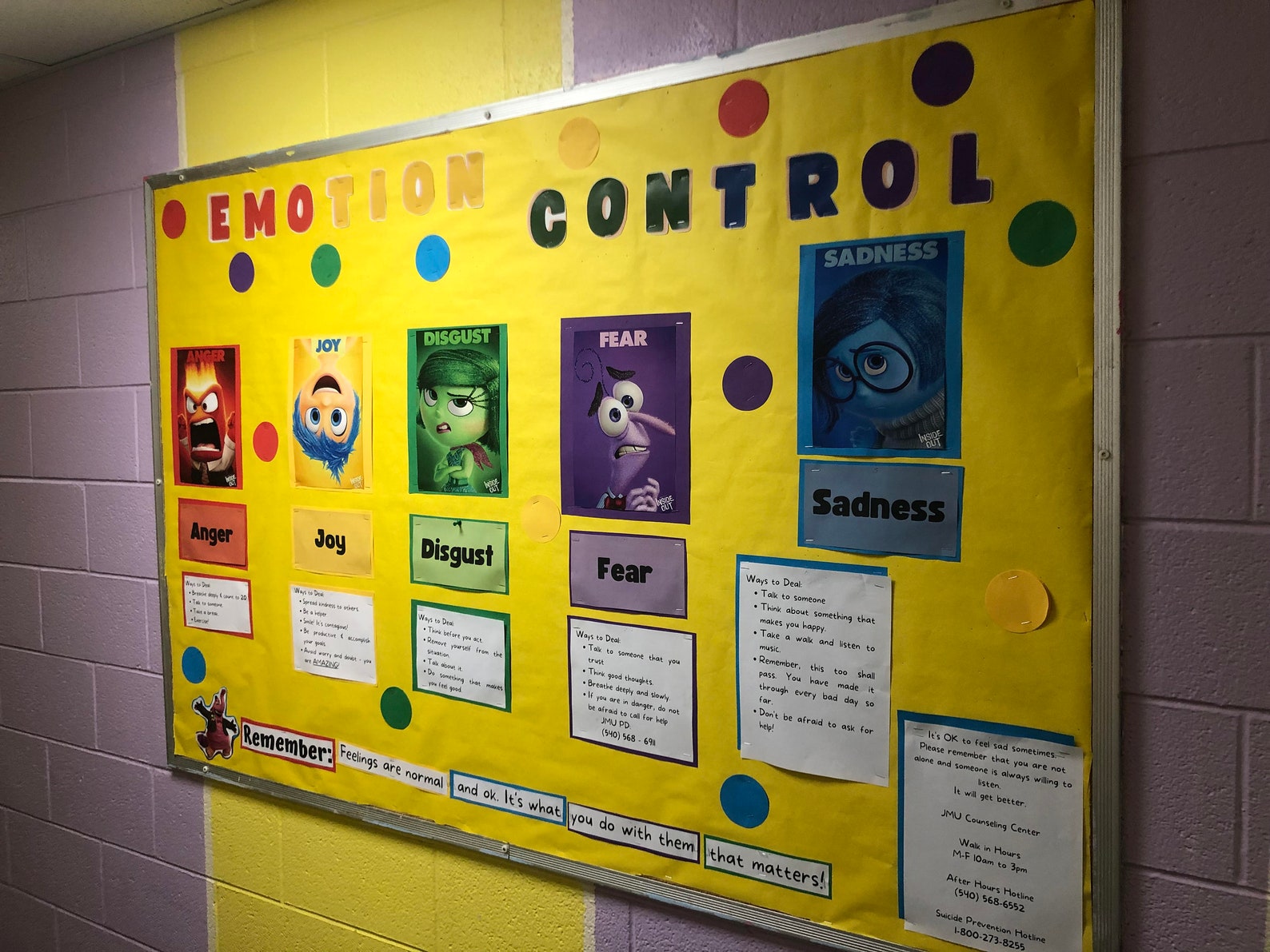 EDITABLE Inside Out Bulletin Board Teacher Classroom Social Emotional