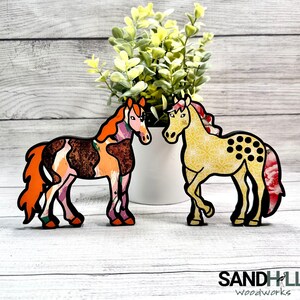 Pferd Design, Farbe & Appaloosa Begleiter, SVG Pferd, Digitaler Download, Lasercut, Glowforge, Kühlschrankmagnet, Kantensitzer, Kinderzimmer