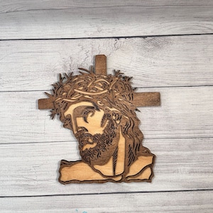TTPSRY Holzkreuz Wandbehang - Letztes Abendmahl Ölgemälde Christliche Dekoration