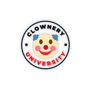 Funny &quot;Clown University&quot; Kiss-Cut Stickers
