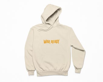 War bereit Hoodie, Gym Motivation Sweatshirt, Militär-Stil Grafik Pullover, taktische Streetwear Hoodie, Beast Mode Fitness Bekleidung