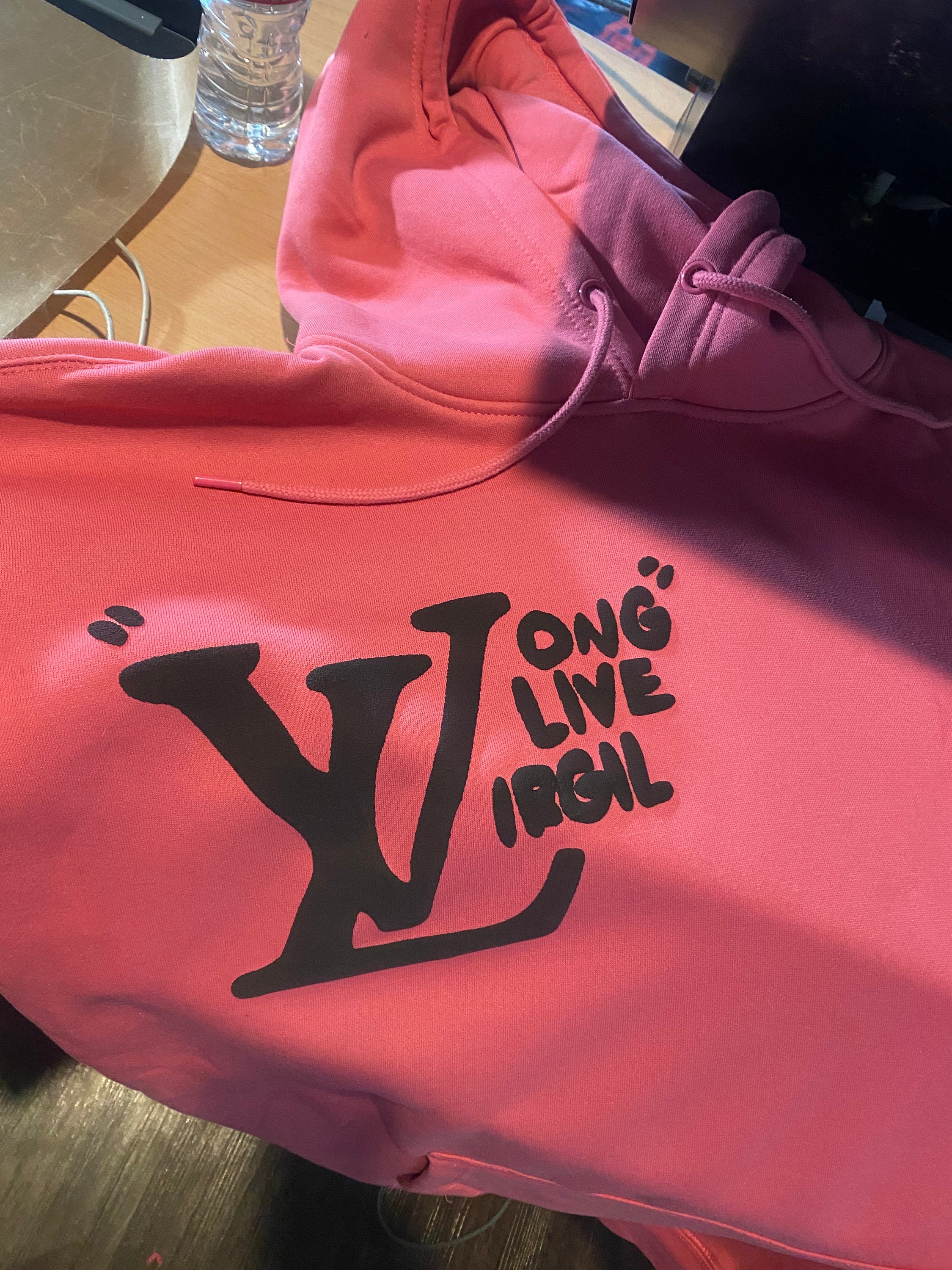 Long Live Virgil Limited Pink Hoodie Size Large Brand New Never