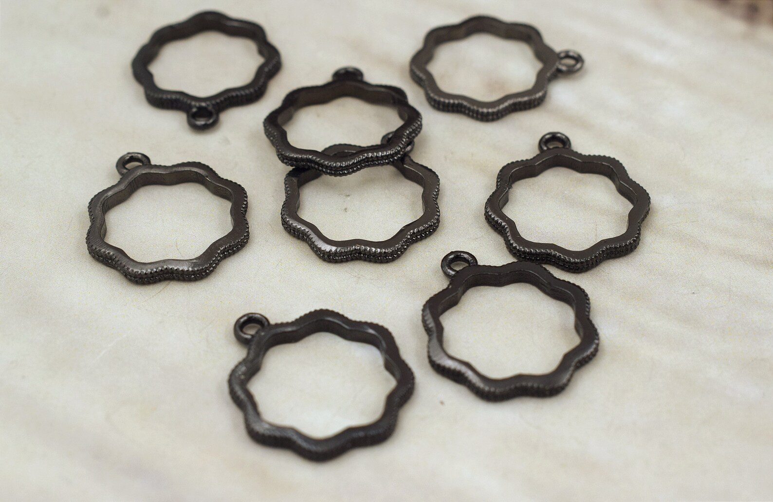 Buy Flower Blank Jewelry Bezel for Resin Jewelry. Open Back Blank Metal