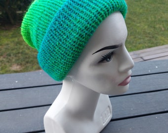Hand knitted beanie, handmade hat, winter hat, women's hat, handmade beret double layer beanie, Cozy Beanie, Double-Layered Winter Hat
