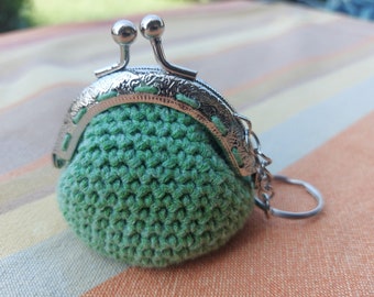 Coin purse keychain, crochet keychain, handmade coin purse