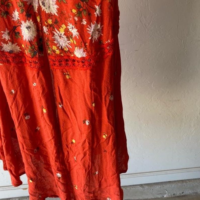 Free People spaghetti strap floral maxi dress image 8