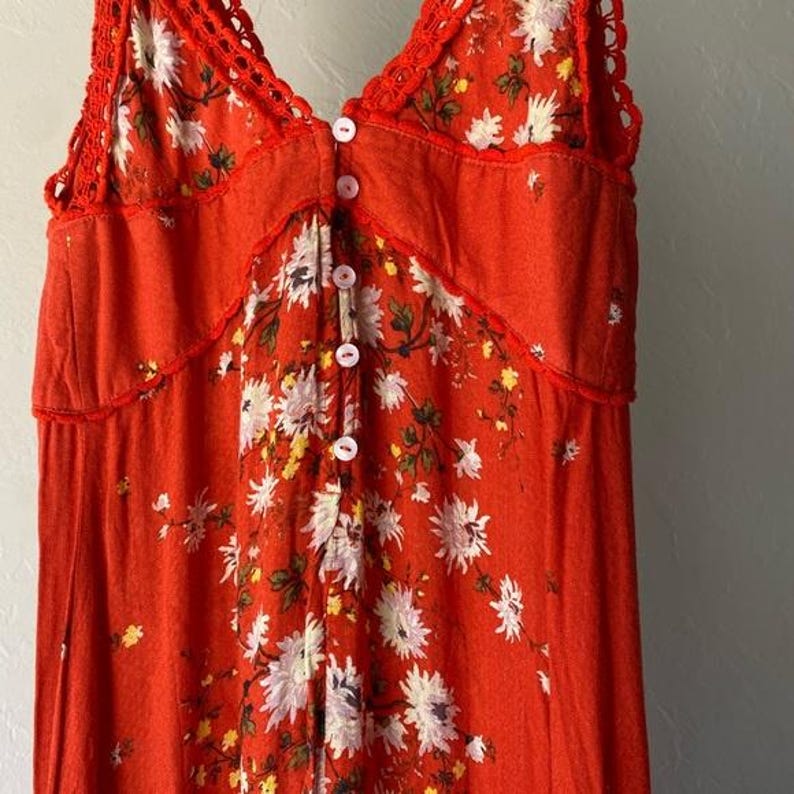Free People spaghetti strap floral maxi dress image 7