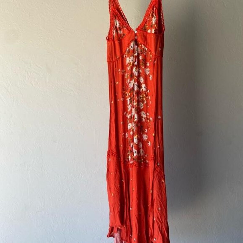 Free People spaghetti strap floral maxi dress image 6