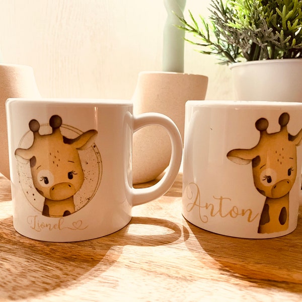 Kunststoff Kindertasse Giraffe