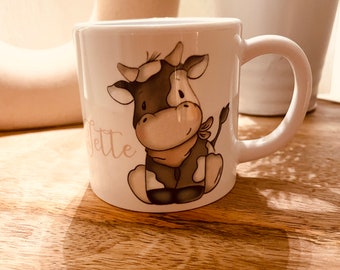 Kunststoff Kindertasse Kuh