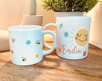 Kinder Kunststofftasse Sonne