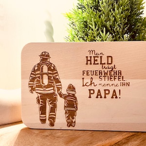 Breakfast board fire brigade dad