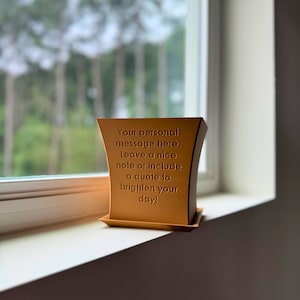 The Message Planter - 3D Printed Personalized Pot with Drainage Holes and Drip Tray - Perfect for Succulents, Cacti, and Flowering Plants!