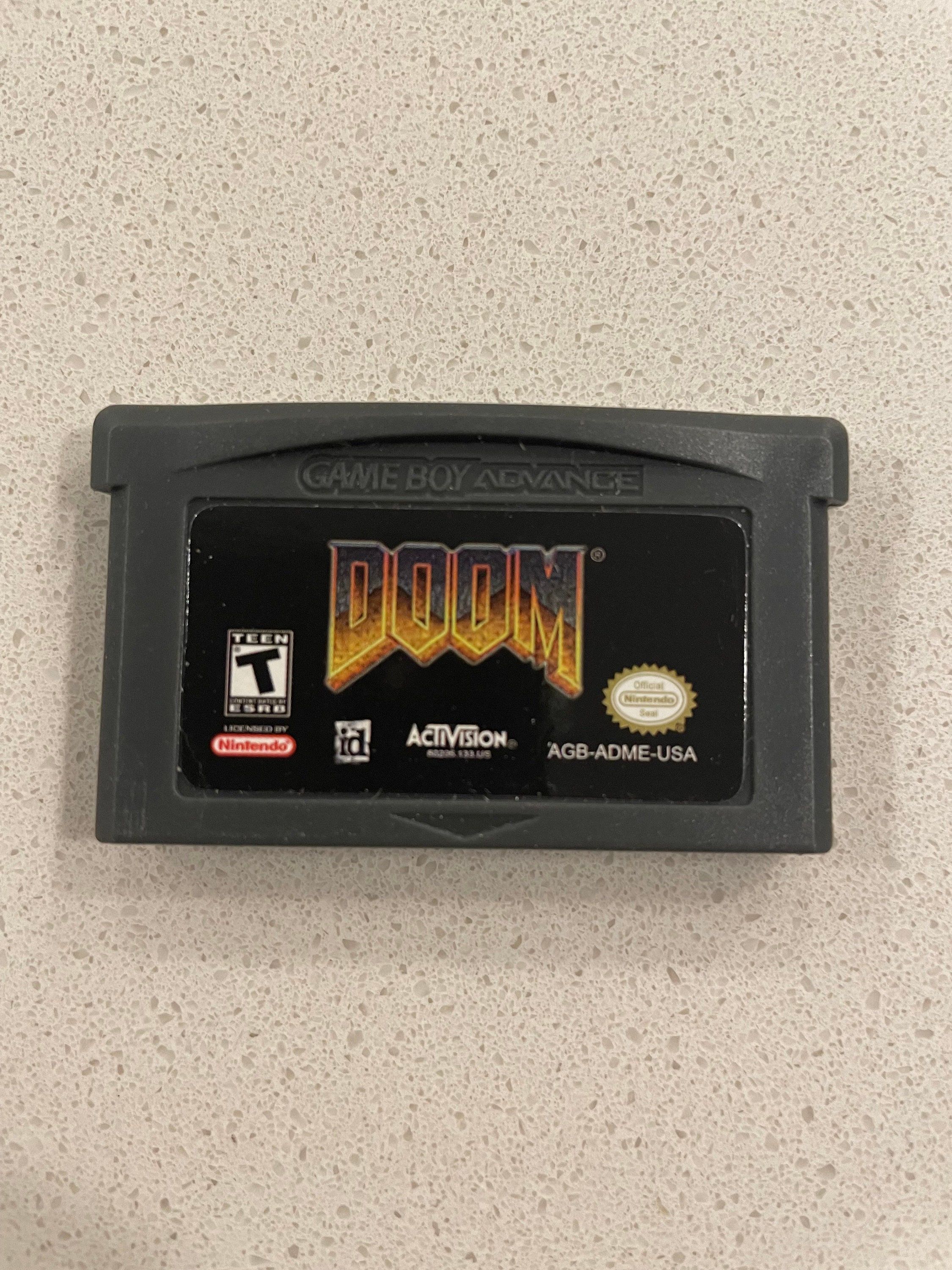 DOOM NINTENDO Game Boy ADVANCE Gba Game Cart - Etsy