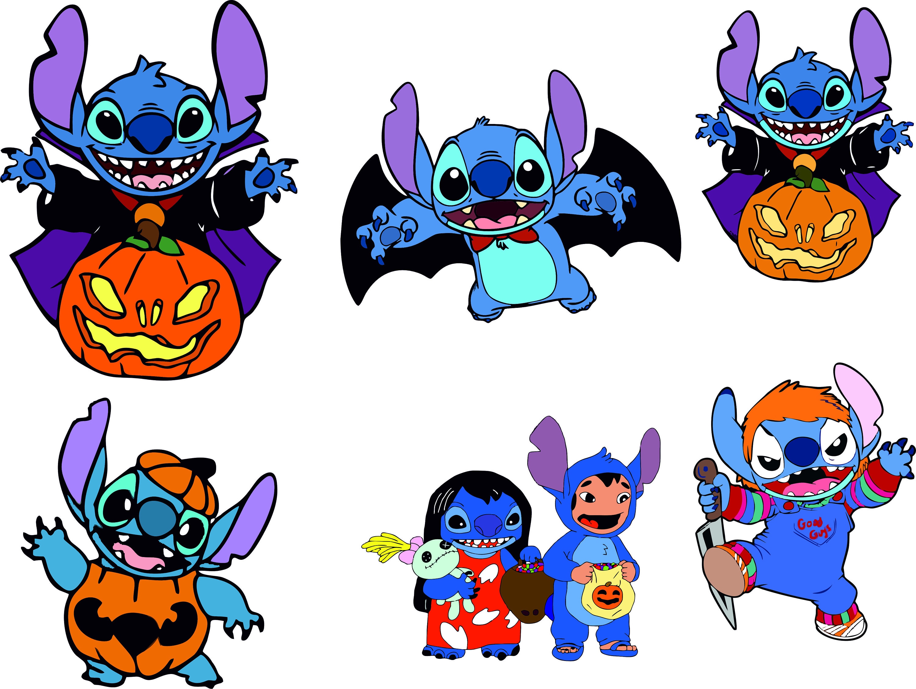 Bundle stitch Svg, stitch halloween Svg, halloween svg, blue alien, Svg