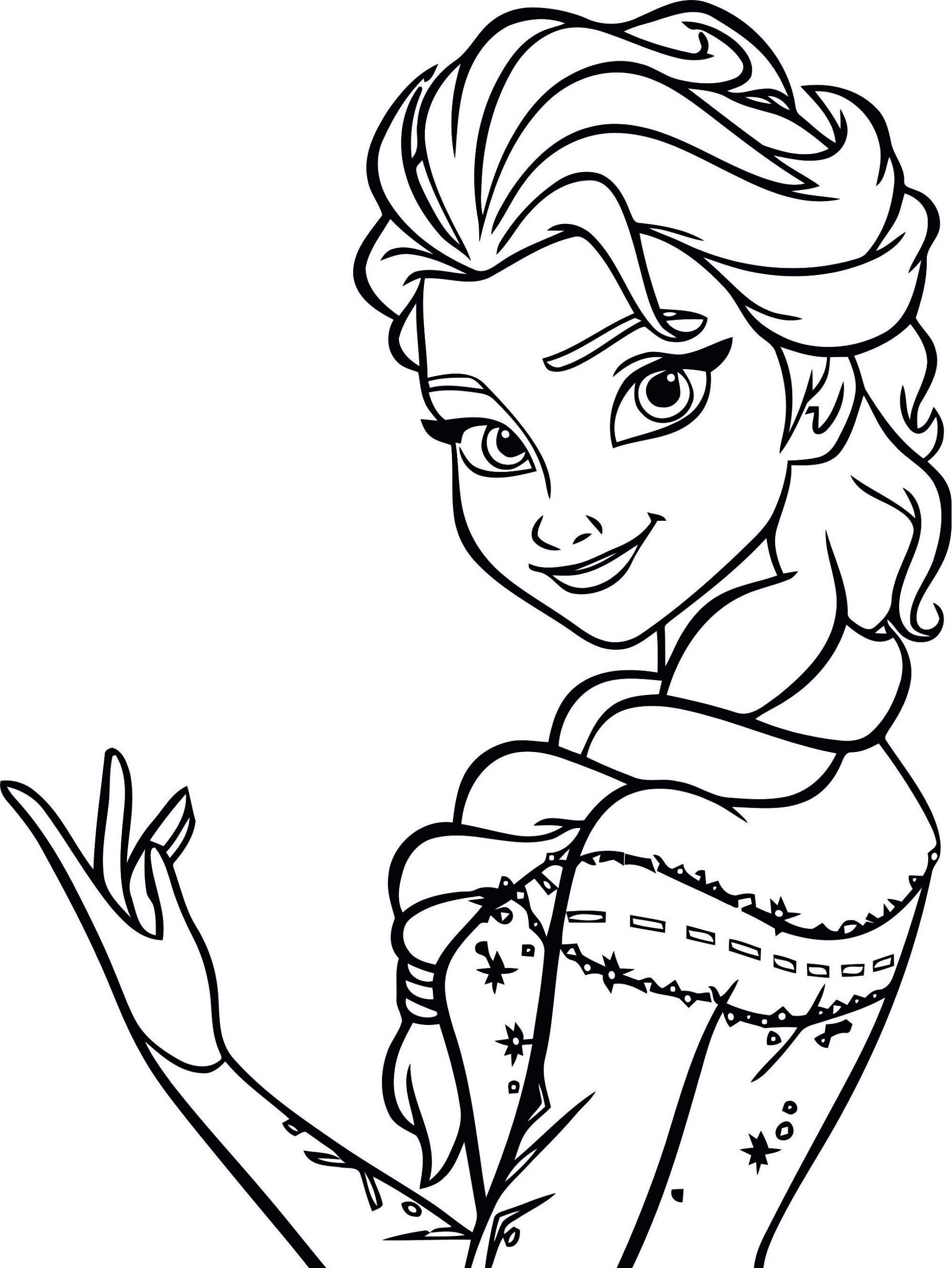 Frozen Black And White Drawing