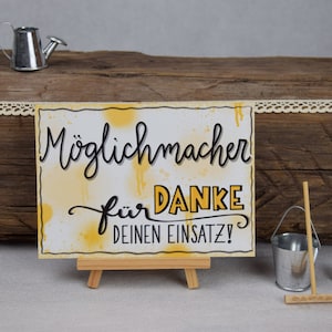 Karte | Möglichmacher | Dankeschön | Alltagsheld | Einsatz | vielen Dank | Dankeskarte | Handlettering | Grußkarte | Muttertag | Vatertag