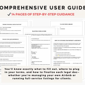 Airbnb Rental Property Management Agreement | VRBO Short Term Rental Co Host Contract | STR Property Manager Agreement I Editable PDF Word