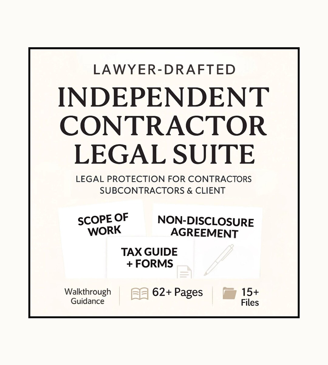 Independent Contractor Agreement Editable 1099 Employment Contract