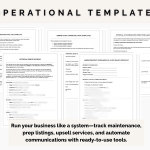 Airbnb Rental Property Management Agreement | VRBO Short Term Rental Co Host Contract | STR Property Manager Agreement I Editable PDF Word