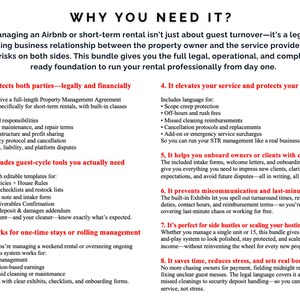 Airbnb Rental Property Management Agreement | VRBO Short Term Rental Co Host Contract | STR Property Manager Agreement I Editable PDF Word