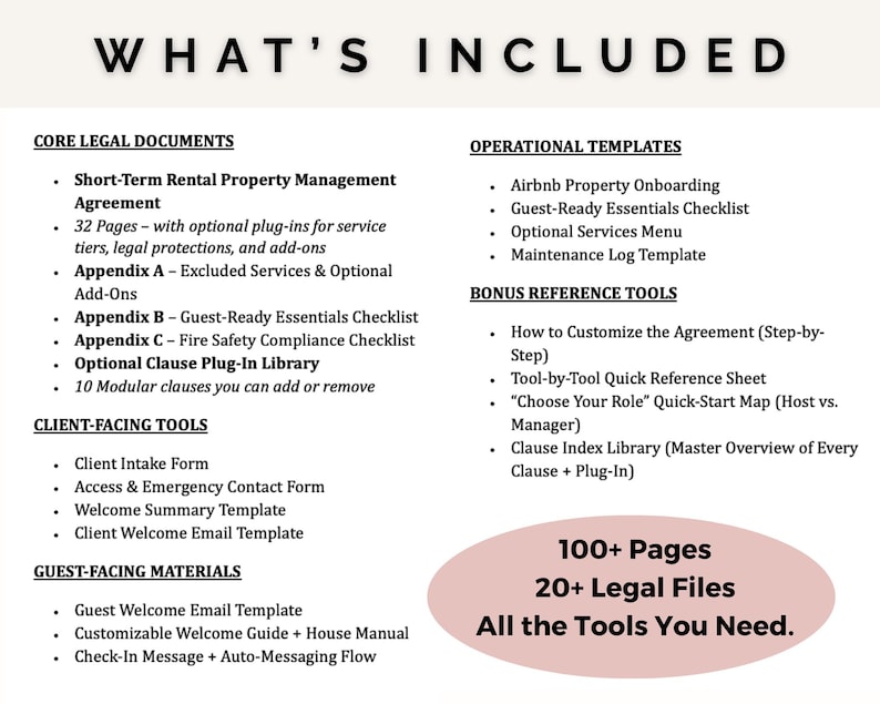 Airbnb Rental Property Management Agreement | VRBO Short Term Rental Co Host Contract | STR Property Manager Agreement I Editable PDF Word