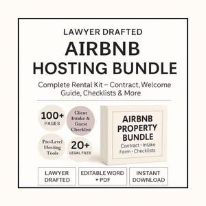Airbnb Property Management Agreement: Editable Co Host Short Term Rental Contract, VRBO, STR Managers, Airbnb Rental Property Management Agreement | VRBO Short Term Rental Co Host Contract | STR Property Manager Agreement I Editable PDF Word