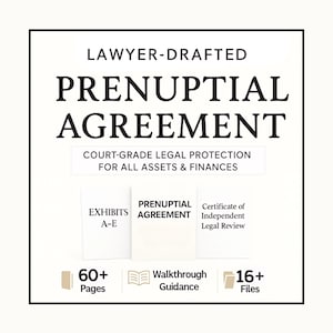 Prenup Agreement Legal Template | Editable Marriage & Premarital Contract for Couples (PDF), Prenup Agreement Template, Editable Prenup Contract PDF Word, Premarital Marriage Agreement Form, Legal Document for Couples, Instant Download.