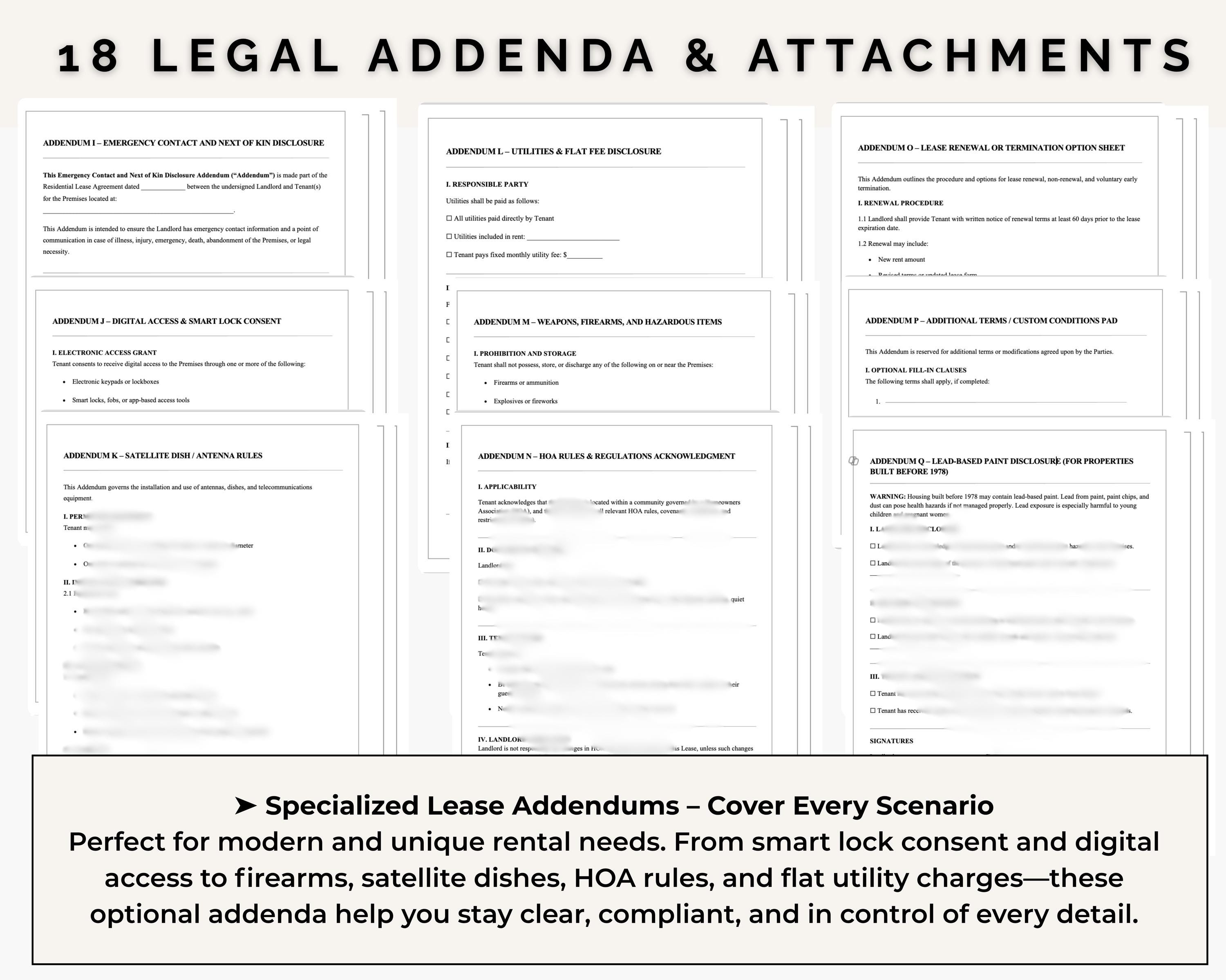 House Rent Contract Example Fixed Term Residential Lease Agreement Template | Editable Month-to-month or Fixed ...