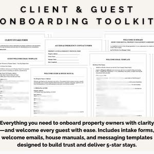 Airbnb Rental Property Management Agreement | VRBO Short Term Rental Co Host Contract | STR Property Manager Agreement I Editable PDF Word
