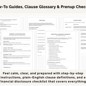 Prenuptial Agreement Template | Editable Marriage & Premarital Contract for Couples (PDF)
