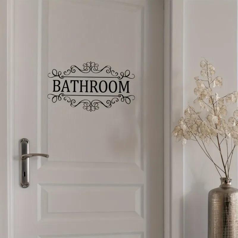 Waterproof Bathroom Wall Sticker PVC Wall Decal Home Decor Removable ...