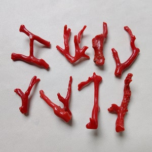 CORALLO... Gemma di corallo italiano naturale al 100% da 89 ct, ramo sciolto, lucido, qualità AA+, pietra preziosa liscia in bastoncino di corallo rosso