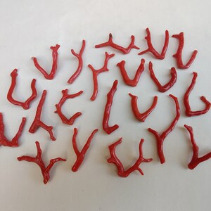 CORALLO... Pietra preziosa di corallo italiano naturale al 100% da 196 ct, ramo sciolto, lucidato, qualità AA+, pietra preziosa liscia in bastoncino di corallo rosso