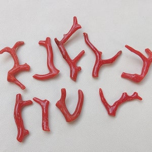 Espléndido !! CORAL STICK 69 Cts, 100% Natural Italiano Rojo Sangre Coral Rama Suelta Palo Pulido AAA+++ Calidad Coral Pulido Stick