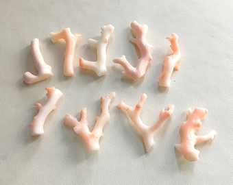 SALE, White Coral Stick, 103Cts, Pink Shade Sticks, 100% Natural Coral White Gemstones, Loose Polished Sticks, For Jewelry Making