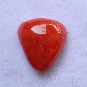 BLOOD Red Coral Trillion Cabochon, 100% Natural Red Coral Gemstone, Red Coral Ring Size Stone, Red Coral Trillion Shape Jewelry Making,