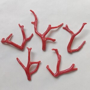 CORALLO... 54 ct. 100% pietra preziosa di corallo naturale italiano, ramo sciolto, lucido, qualità AA+, pietra preziosa liscia in bastoncino di corallo rosso.