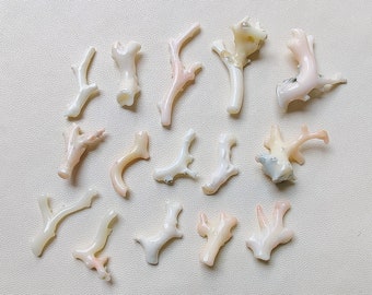 New Arrivals Natural Japanese ,White Coral Pink Stick Beads , Smooth Polished Stick, Loose Coral Gemstone