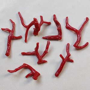 VENDITA !!! Pietra preziosa di corallo rosso italiano naturale al 100%, bastoncino lucido di corallo sciolto, bastoncino di corallo rosso di qualità AAA+, forniture all&#39;ingrosso, EC69