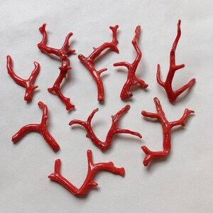 BELLISSIMO !!! Pietra preziosa di corallo rosso italiano naturale al 100%, bastoncino di corallo sciolto liscio lucido, bastoncino di corallo rosso di qualità AAA+, corallo rosso EC169