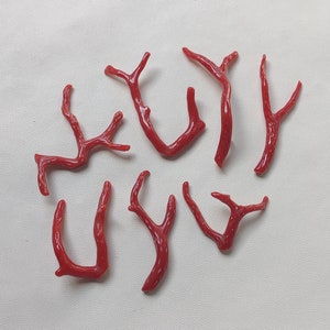 Hermoso diseño palo!! 100% Natural Italiano Rojo Coral Piedra Preciosa Suelta Palo Pulido AAA+ Calidad Coral Stick Piedras Preciosas Lisas