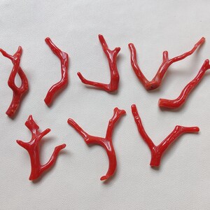 VERKAUF !!! 100% natürlicher italienischer roter Koralle-Edelstein, lose Koralle glatt polierter Stock, AAA + Qualitäts-Roter Koralle-Stick, Großhandelsbedarf, EC81