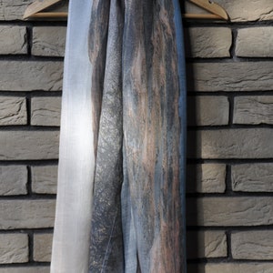 Scarf made of linen. Soft natural linen scarf. Scarves made of printed linen are in style year-round. Long scarf. Suggestion for a gift.