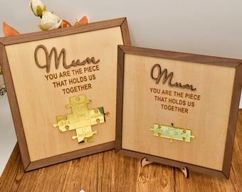 Benutzerdefinierter Name Mutter Nachtlampe, personalisiertes Holzgeschenk für Mama, Holzpuzzle-Zeichen für Mama, benutzerdefiniertes Muttertagsgeschenk, Geburtstagsgeschenk für Mama,