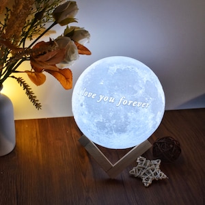 Personalized Photo Lamp, Custom Moon Lamp, Personalized Photo Led Light, Magic 3D Personalized Printed Lunar Night, Christmas Gift, BBf Gift image 5