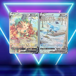 Evolving Skies 1/8 / Leafeon V 167/203, Glaceon 175/203 / 2021 / PROXY TCG card(s)