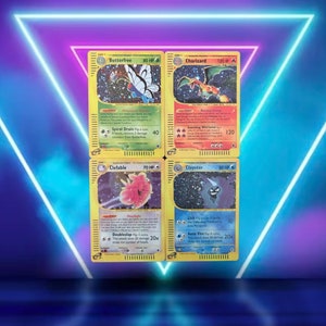 Überraschungs Set 2/12 / Butterblume 5/165, Glurak 6/165, Clefable 7/165, Cloyster 8/165 / 2002 / PROXY Pokémon Karte(n)