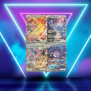 Glory Of Team Rocket 1/2 / Moltres ex 124/098, Mewtwo 125, Nidoking 126, Crobat 127 (Japanese) / SAR sv10 / 2025 / PROXY TCG card(s)