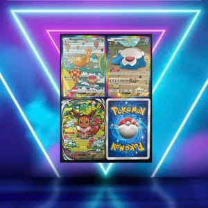 Eevee Grove 5/5 / Dragonite ex 90/69, Snorlax ex 91/69, Eevee ex 92/69 / A3b / 2025 / PROXY TCG Pocket card(s)